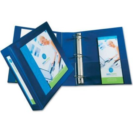 AVERY DENNISON Avery® Framed View Binder with One Touch EZD Rings, 2" Capacity, Navy Blue 68033